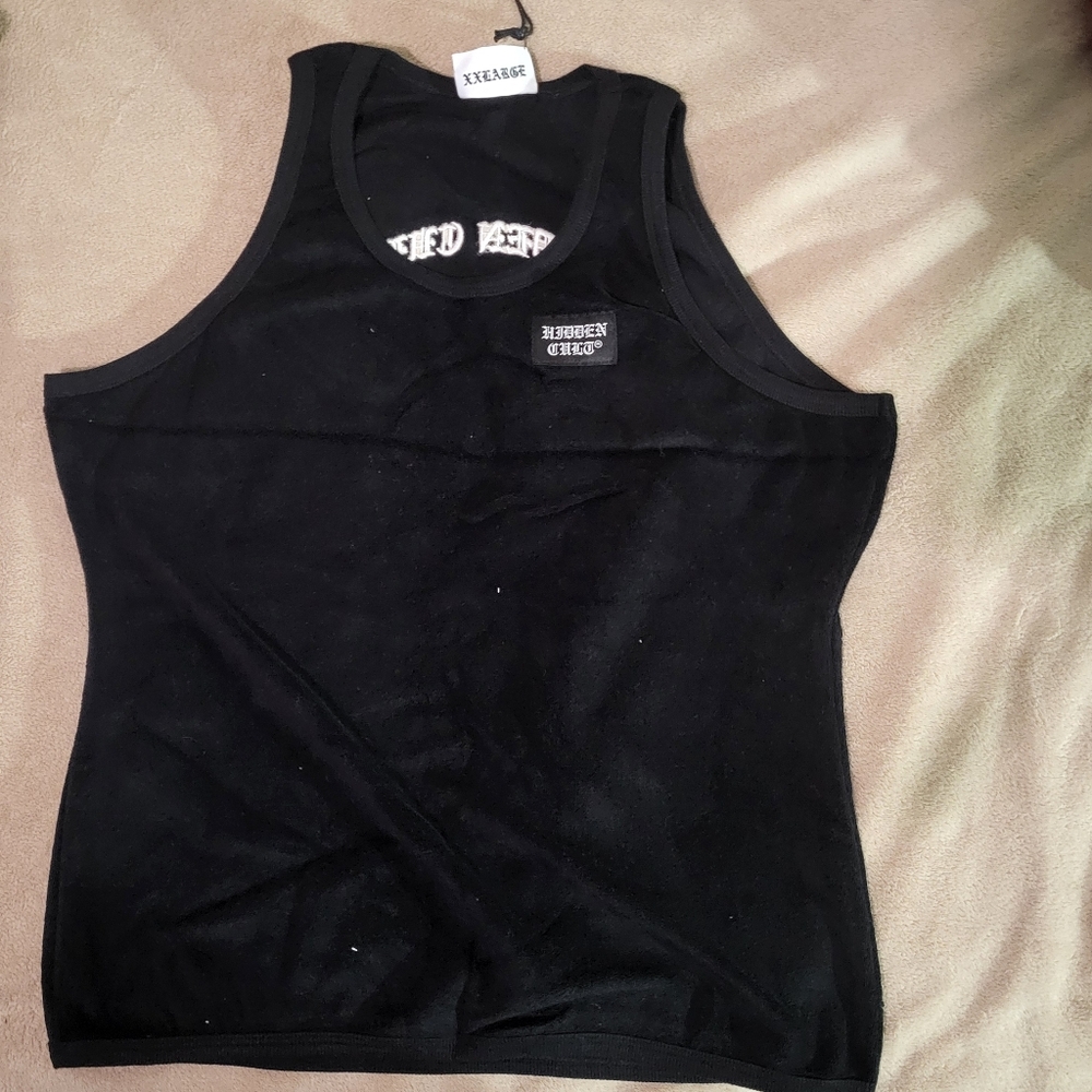 Hidden Cult Black Terry Tank Top